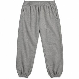 Aeropostale AERO Jogger Sweatpants Men's Large Gray Fleece Cuffed Logo Pants